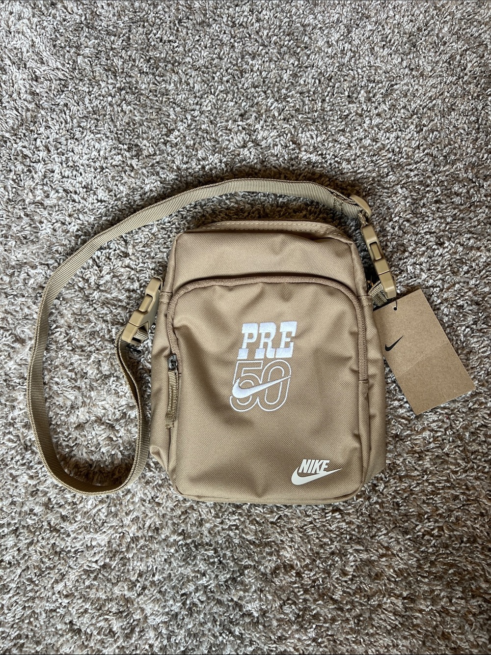 Nike Tan PRE50 Crossbody Belt Bag Unisex